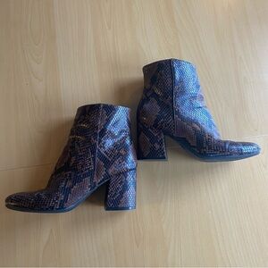 A new Day Target Snakeskin Booties heel